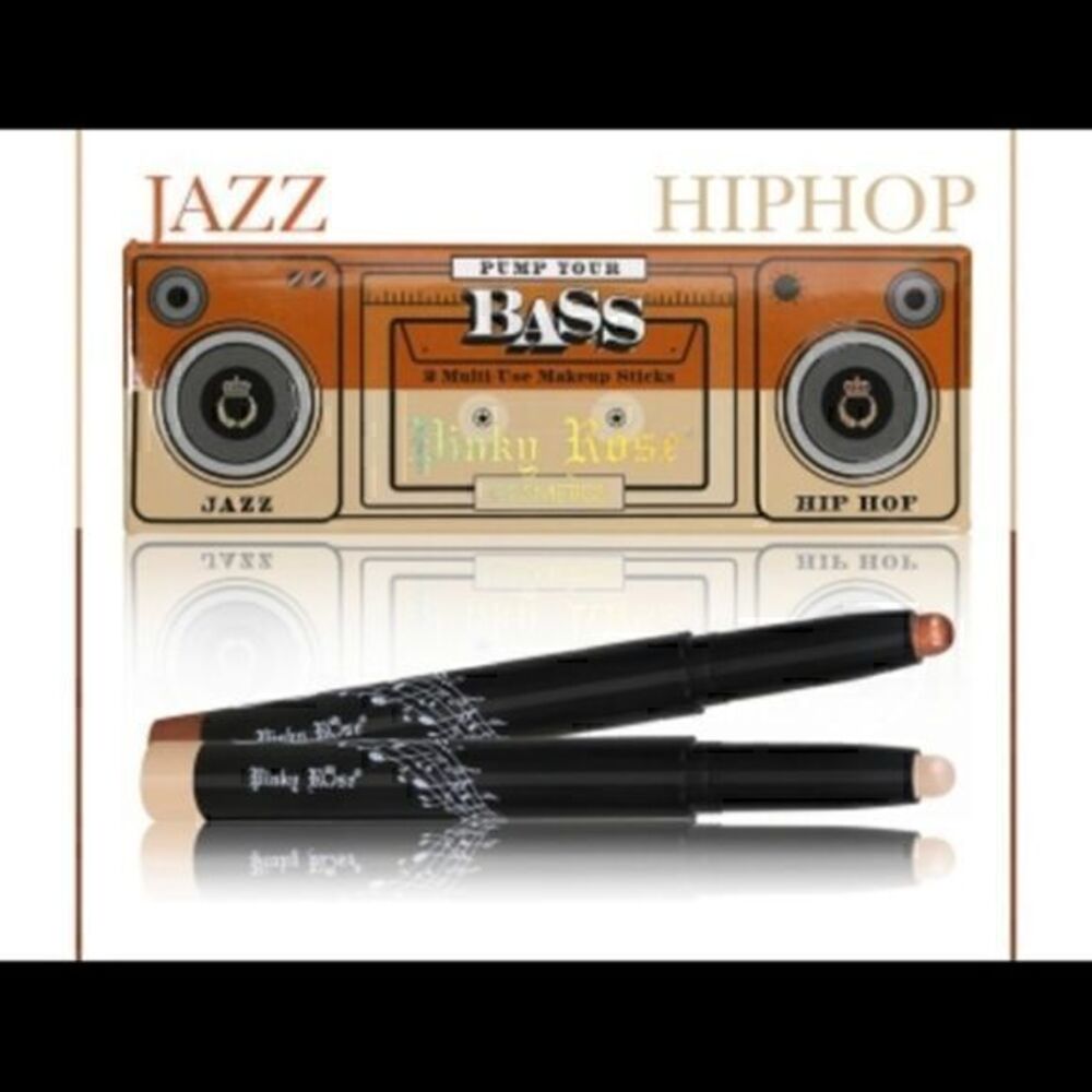 Pinky Rose Cosmetics Pump Your Bass 2pk Multi-Use Makeup Sticks Jazz & Hip Hop